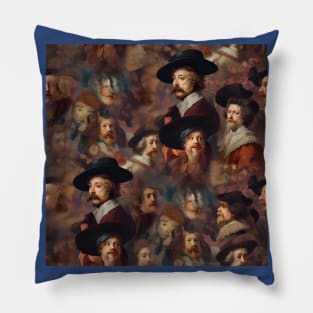 Rembrandt Paintings Mashup Pillow