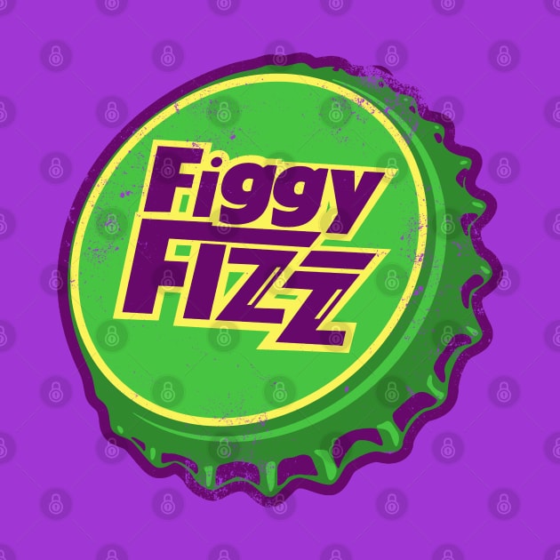 Retro Vintage Figgy Fizz Soda Bottlecap by StudioPM71