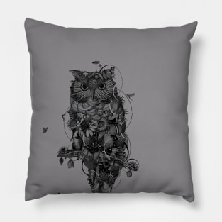 Owl b/w Pillow