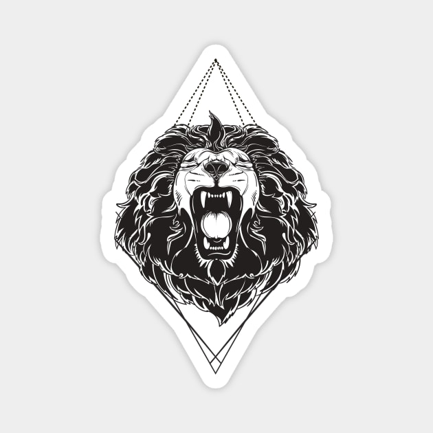 Lion Tattoo Magnet by EveFarb