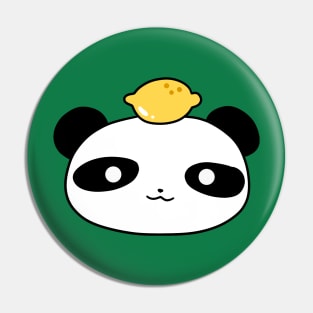 Lemon Panda Face Pin