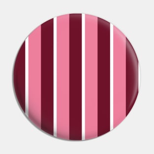 Pink and Red Stripe Pattern Pin