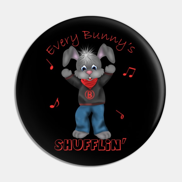 Every Bunny's Shufflin' Pin by Aunty Annie