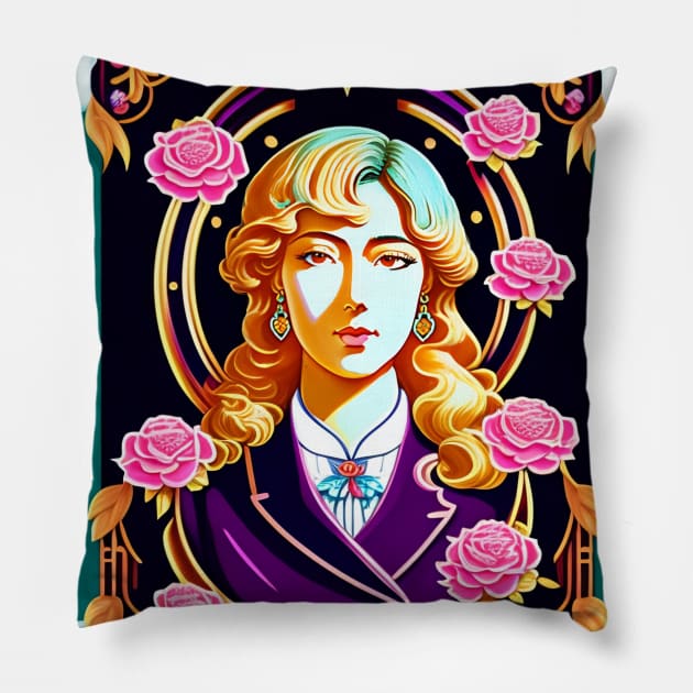 Agatha Christie Concept Art Pillow by Zachariya420