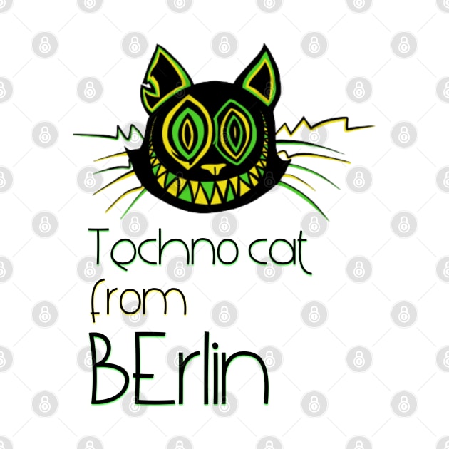 Techno cat from Berlin - Catsondrugs.com - Techno Party Ibiza Rave Dance Underground Festival Spring Break  Berlin Good Vibes Trance Dance technofashion technomusic housemusic by catsondrugs.com