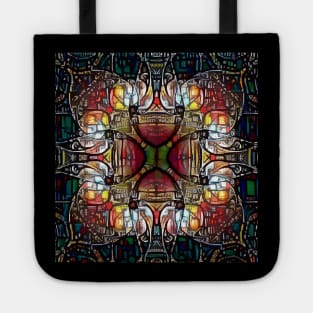 Stained Glass Fractal Tote