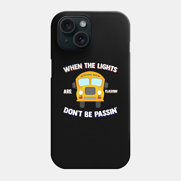 A Yellow School Bus Driver Driving The Student Vehicle Phone Case by sBag-Designs