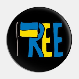 Free Ukraine Pin