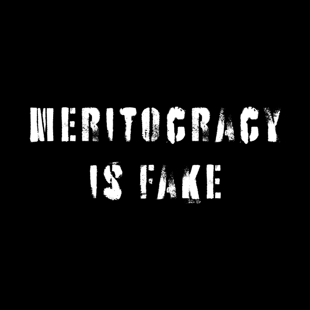 Meritocracy Is Fake by n23tees