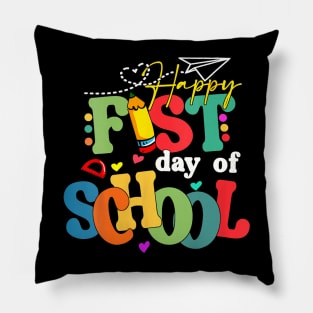 Happy First Day Of School Back To School Teacher Student Pillow