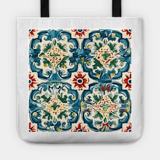 Italian Majolica Tile 9 Tote