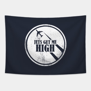 Jets Get Me High (distressed) Tapestry