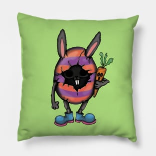 Easter creepy bunny Pillow