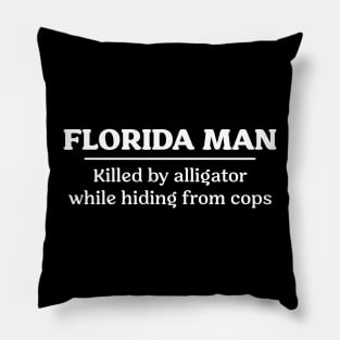 Florida Man Gator Pillow