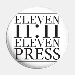 11:11 Press logo 2 Pin