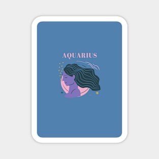 Aquarius zodiac sign Magnet