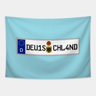 Germany car license plate Tapestry