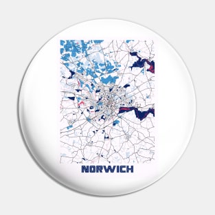 Norwich - United Kingdom MilkTea City Map Pin