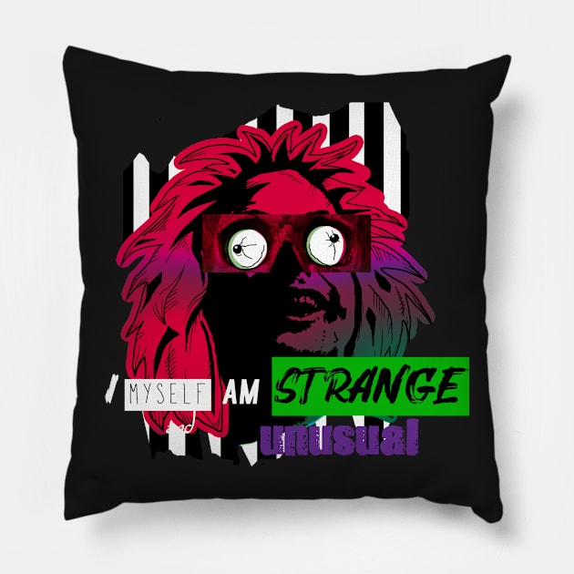 Beetlejuice Pillow by mephobiadesigns