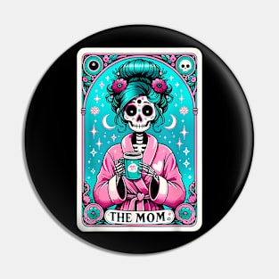 The Mom Tarot Card Skeleton Mothers Day Witch Mom Skull Mama Pin