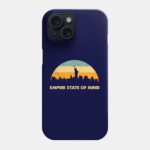 Retro Empire State Of Mind - New York City Phone Case by Whimsical Thinker