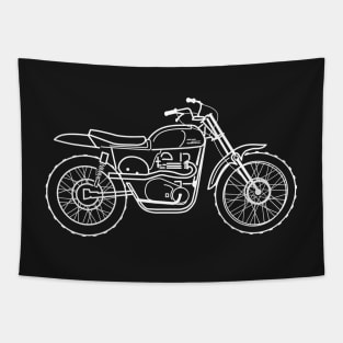 Métisse McQueen Desert Race Motorcycle Tapestry