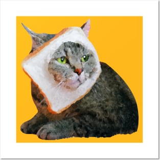 cat bread Poster for Sale by BattleGoat