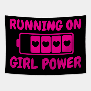 Running On Girl Power Tapestry