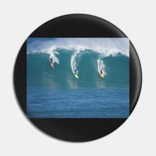 Waimea Bay Three Surfers Pin