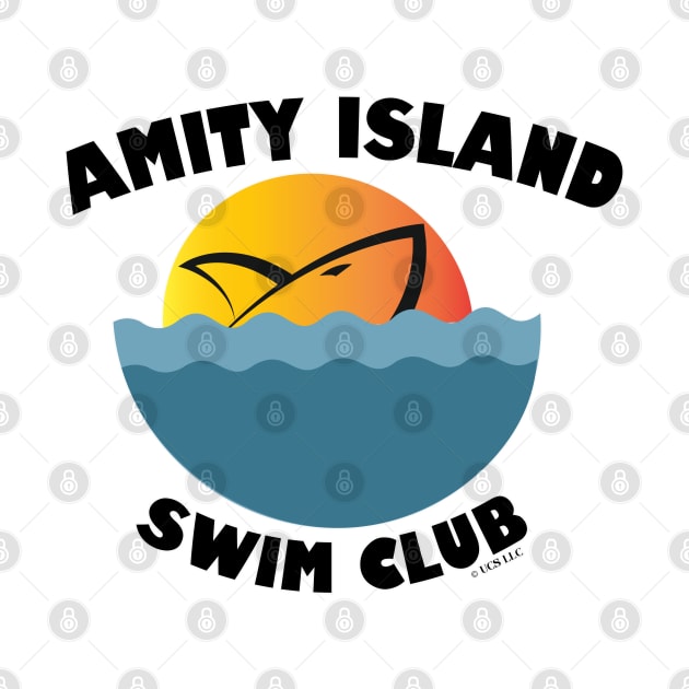 JAWS Movie Amity Island Swim Club by Naumovski