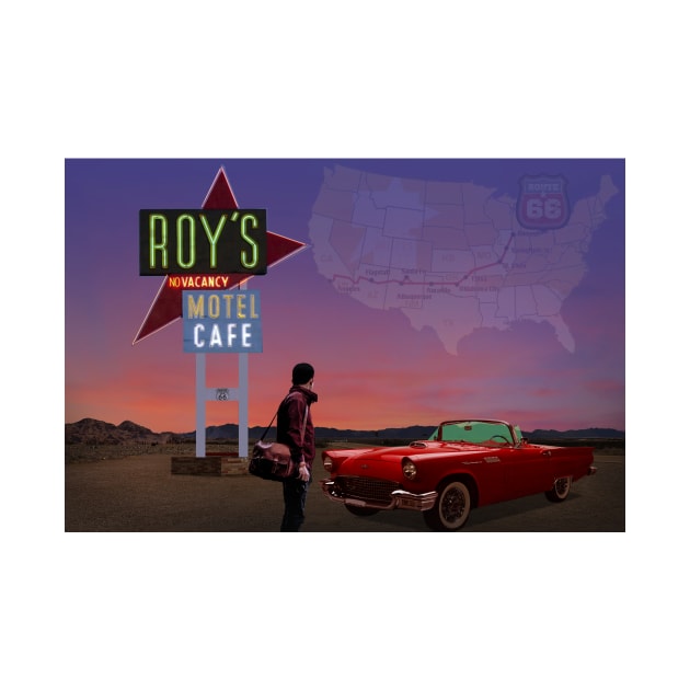 Roy's Motel Route 66 by Mark Richards