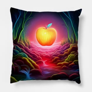 Neon Apple Pillow