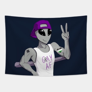 Aromantic Ace Alien Tapestry