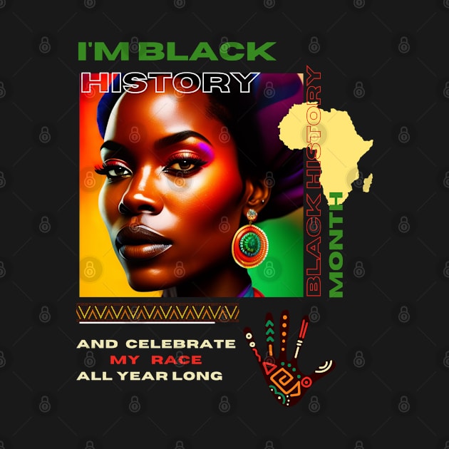 Black history month cute graphic design artwork by Nasromaystro