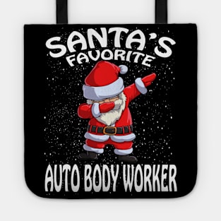 Santas Favorite Auto Body Worker Christmas Tote