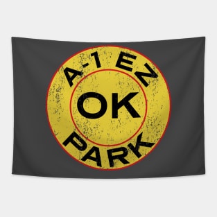 A-1 EZ OK Park - Logo Only - Distressed Tapestry