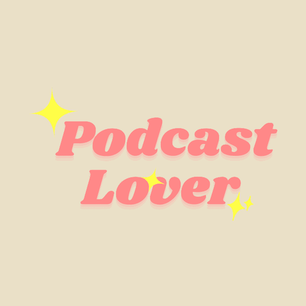 Podcast lover pink sparkle by podyssey