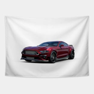 Mustang RTR Cartoon Tapestry