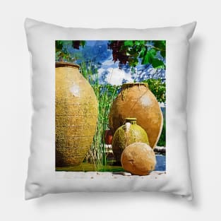 Three Large Urns Pillow