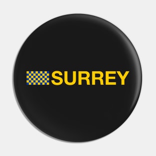 Surrey County Flag - England. Pin