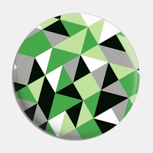 Aromantic Pride Tilted Geometric Shapes Collage Pin