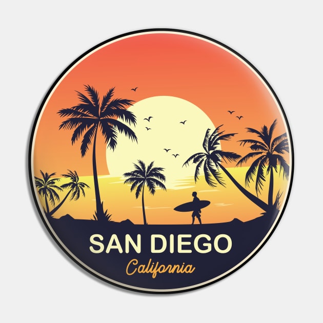 San Diego Pin by Mark Studio