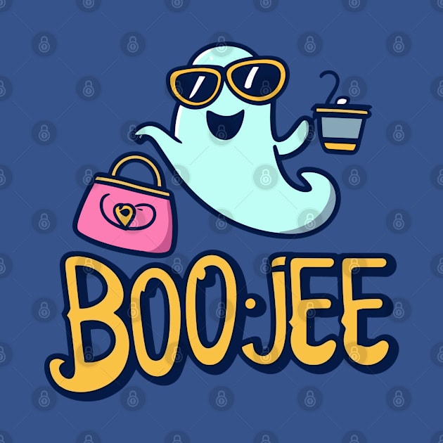 Cute And Funny Ghost Halloween Boujee Boo-Jee Design by TF Brands