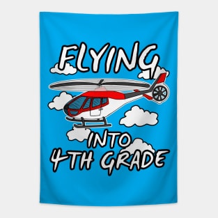 Helicopter, Flying Into 4th Grade, Back To School Tapestry