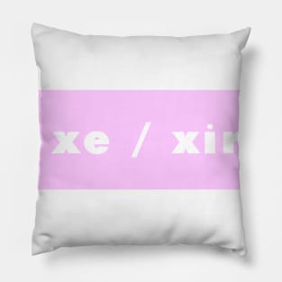 xe / xir - pink Pillow