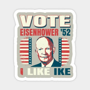 Vintage Style Voting Poster Dwight Eisenhower 1952 Magnet