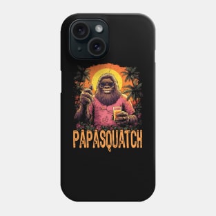 Papasquatch Funny Fathers Day Phone Case