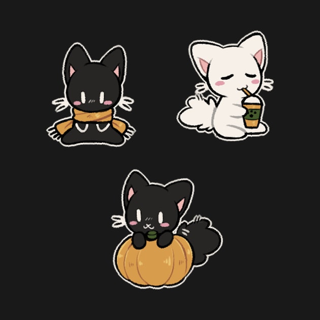 Autumn Kittens by obedai