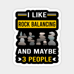 3 People Rock Balancing Stone Stones Rocks Stacking Magnet