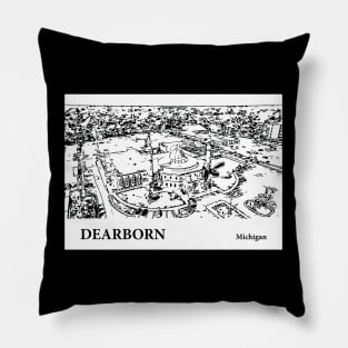 Dearborn Michigan Pillow